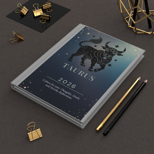 Astrological Taurus Hardcover Journal 2026