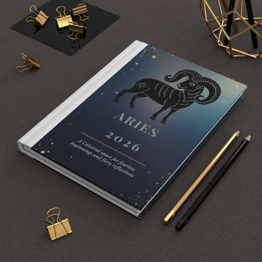 Astrological Aries Hardcover Journal 2026