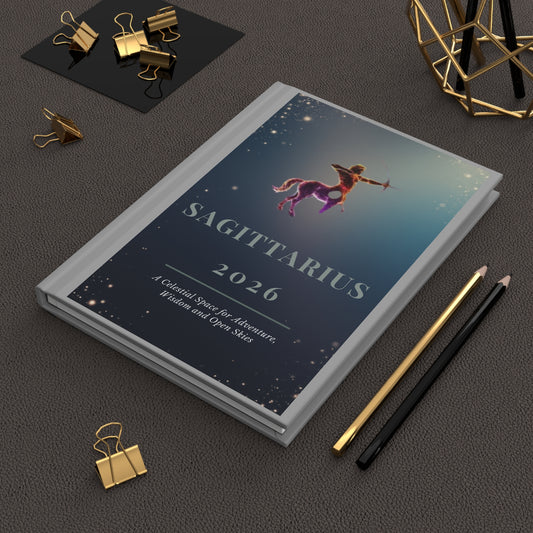 Astrological Sagittarius Hardcover Journal 2026