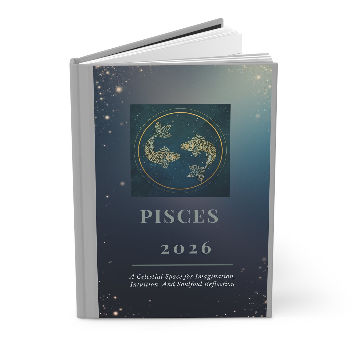 Pisces 2026 Hardcover Journal — Astrological Planner & Guided Reflection Notebook